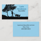 Carte de visite de Dog Walker (Devant / Derrière)
