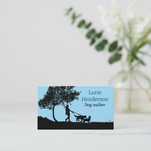 Carte de visite de Dog Walker (Debout devant)