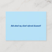 Carte de visite de Dog Walker (Dos)