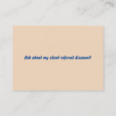 Carte de visite de Dog Walker (Dos)