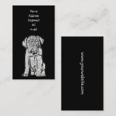 Carte de visite de Dogue de Bordeaux (Devant / Derrière)