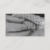 carte de visite de doigts de bébé (Dos)