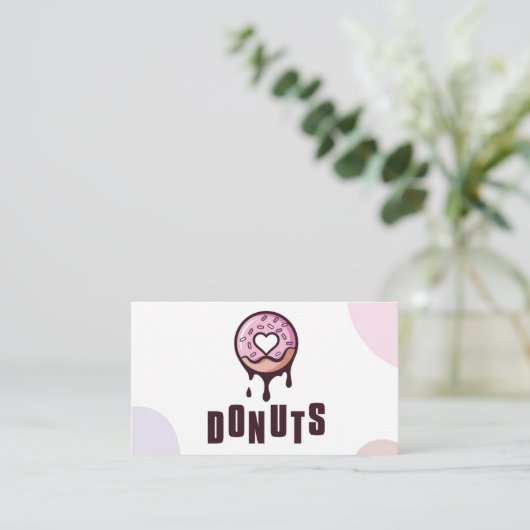 Carte de visite de donut (Debout devant)