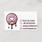 Carte de visite de donut (Dos)