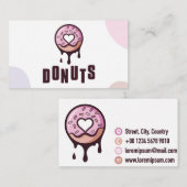Carte de visite de donut (Devant / Derrière)
