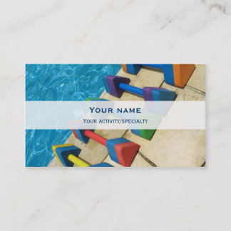 Carte de visite de double-visage de "Aquacise"