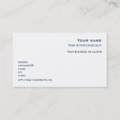 Carte de visite de double-visage de "Aquacise" (Dos)