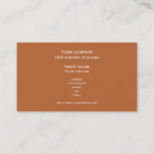 Carte de visite de double-visage de "tennis" (Dos)