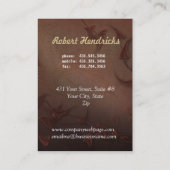 Carte de visite de douceur pour chocolatiers (Dos)