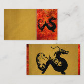 Carte de visite de dragon asiatique (Devant / Derrière)