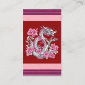 Carte de visite de dragon de fleurs (Dos)