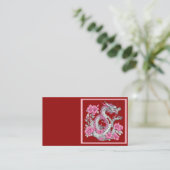Carte de visite de dragon de fleurs (Debout devant)