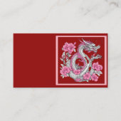 Carte de visite de dragon de fleurs (Devant)