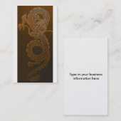 Carte de visite de dragon d'or (Devant / Derrière)