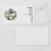 Carte de visite de dragon vert (Devant / Derrière)