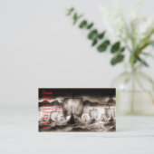 Carte de visite de Drakkar (Debout devant)