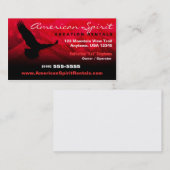 Carte de visite de drapeau américain (Devant / Derrière)