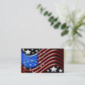 Carte de visite de drapeau américain (Debout devant)