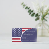 Carte de visite de drapeau des Etats-Unis (Debout devant)