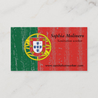 Carte de visite de drapeau du Portugal