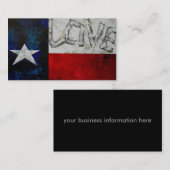 Carte de visite de drapeau du Texas (Devant / Derrière)