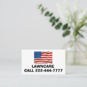 CARTE DE VISITE DE DRAPEAU PATRIOTIQUE AMÉRICAIN P (Debout devant)