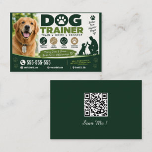 Carte de visite de dresseur de chiens personnalisé
