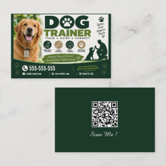 Carte de visite de dresseur de chiens personnalisé