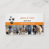 Carte de visite de dresseur de chiens professionne (Devant)