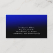 Carte de visite de droit bleu élégant (Dos)