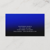 Carte de visite de droit du procureur bleu moderne (Dos)