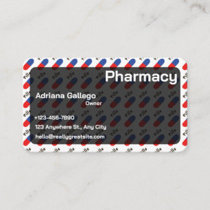 carte de visite de drugstore (modifiable)