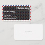 carte de visite de drugstore (modifiable) (Devant / Derrière)