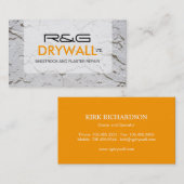CARTE DE VISITE DE DRYWALL COMPANY (Devant / Derrière)