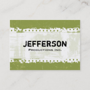 Carte de visite de Earthy Green Grunge Large