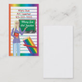 Carte de visite de enseignement (Devant / Derrière)