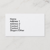 Carte de visite de "espoir" (Dos)