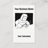 Carte de visite de fabrication d'acier de dessin a (Dos)