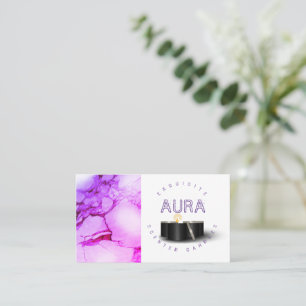 Carte de visite de fabrication de bougies