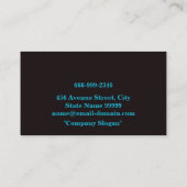 Carte de visite de fabrication et de soudage des m (Dos)