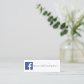 carte de visite de facebook (Debout devant)