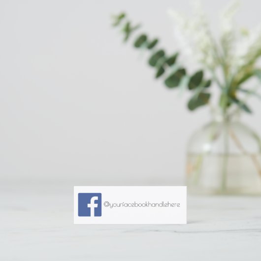 carte de visite de facebook (Debout devant)