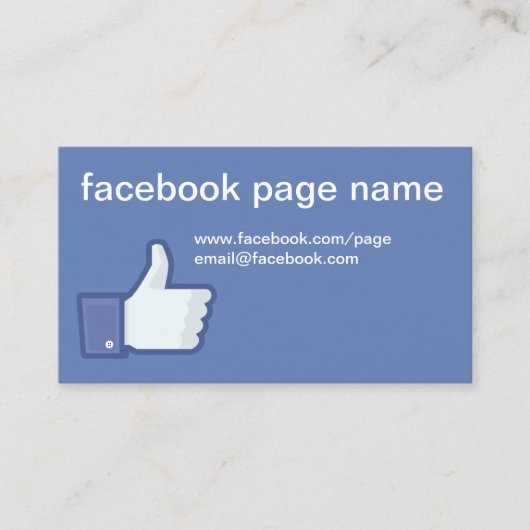 Carte de visite de Facebook CC0059 (Devant)