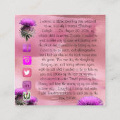 Carte de visite de Fairlings Delight 53086 (Dos)