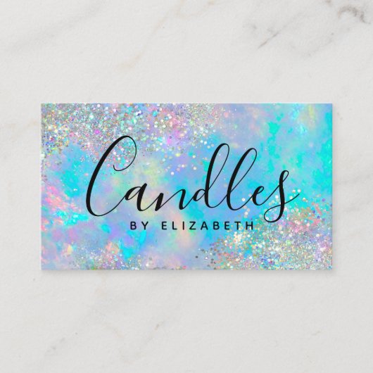 Carte de visite de faiseur de bougies du script de (Devant)