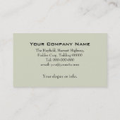 Carte de visite de faneuse de foin (Dos)