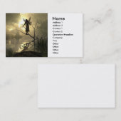 Carte de visite de fée d'assoupissement (Devant / Derrière)