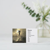 Carte de visite de fée d'assoupissement (Debout devant)