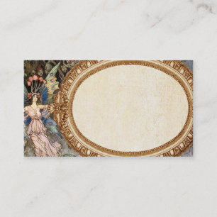 Carte de visite de fée d'imaginaire
