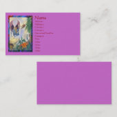 Carte de visite de féerie d'automne (Devant / Derrière)